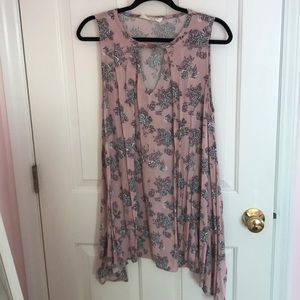 Flowy blush pink dress